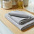Serviette de bain nid d'abeille 320 g/m2 (gris)