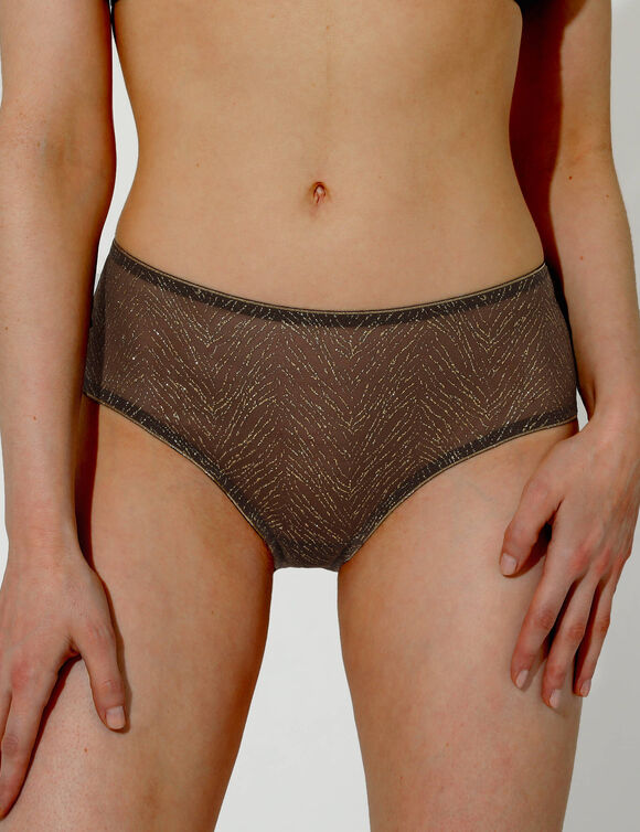 Slip "Golden Zebra" (marron)