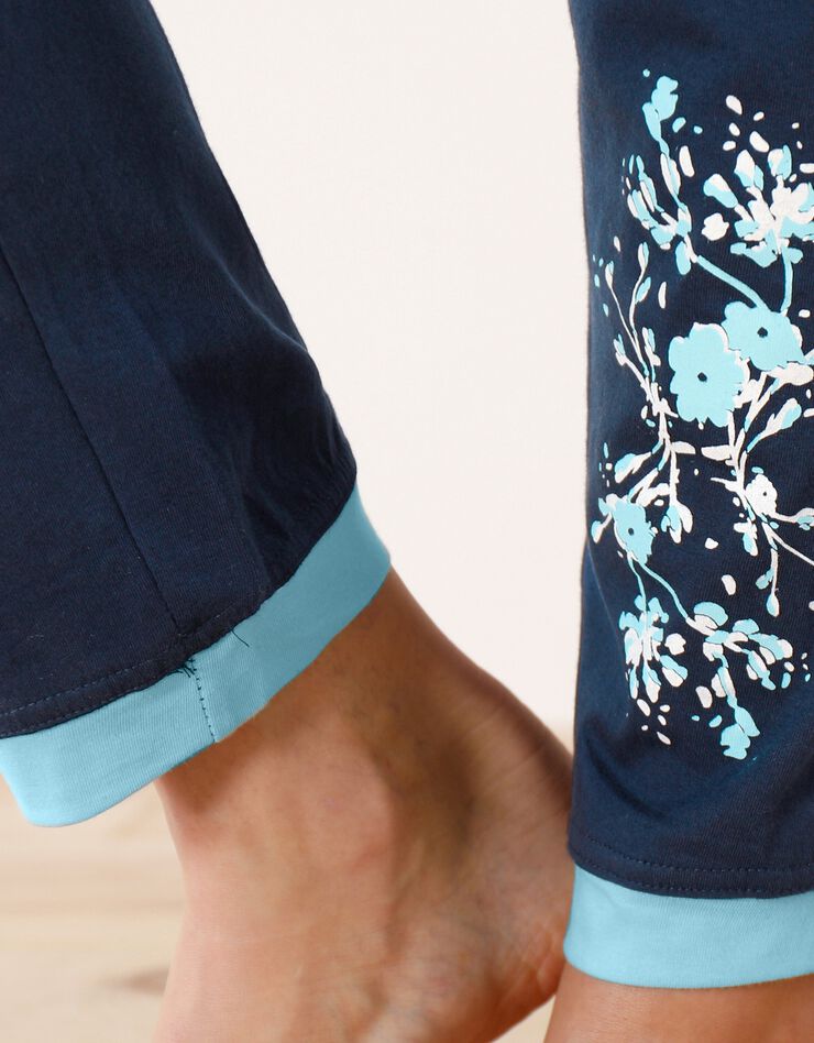 Pantalon de pyjama – uni marine (marine)