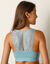 Brassière coton et dos dentelle – sans armatures (bleu)