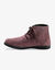 Bottines à lacet en croûte de cuir (marron)