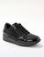 Tennis compens&eacute;es en cuir verni certifi&eacute; LWG (noir)