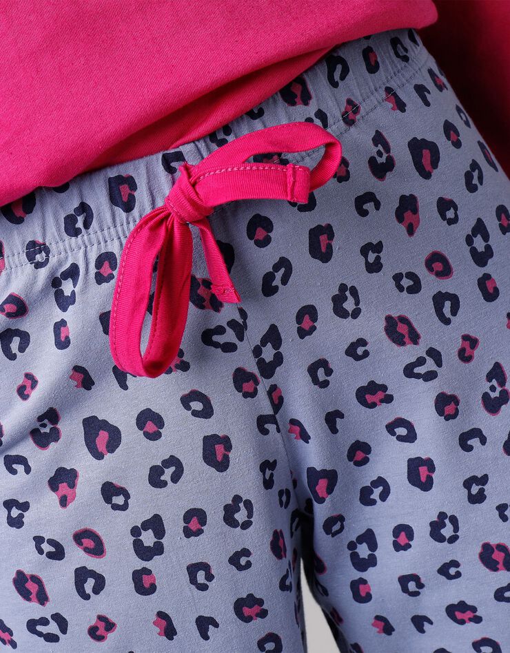 Pantalon pyjama coton imprimé "Beautiful" (bleu) Pantalon pyjama coton imprimé "Beautiful" (bleu)