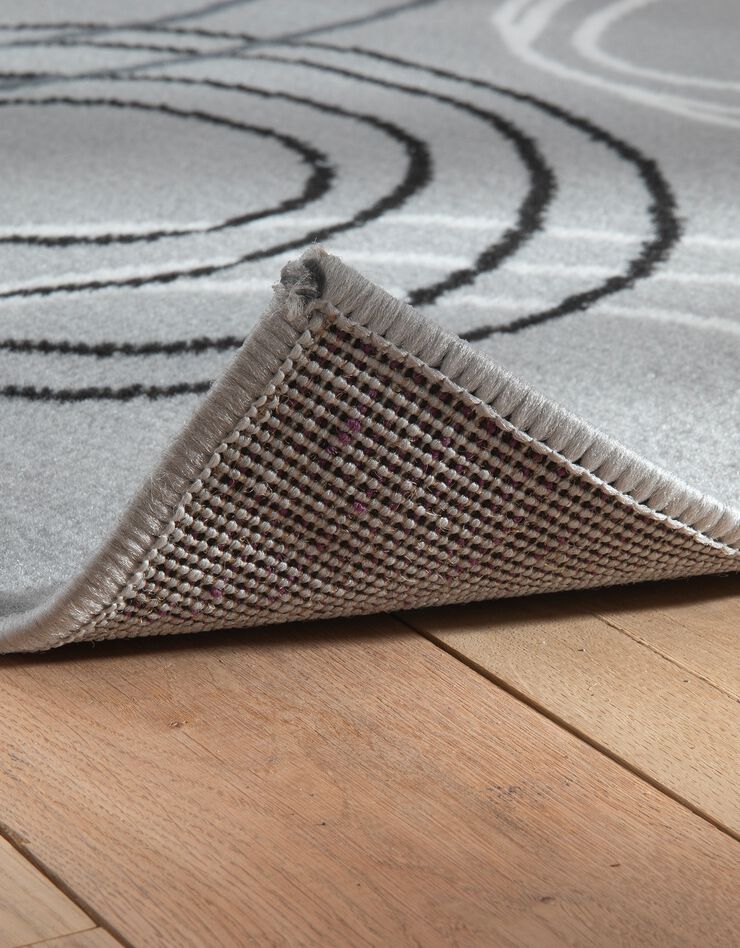 Tapis motifs cercles (gris) Tapis motifs cercles (gris)