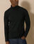 T-shirt col roul&eacute; manches longues (noir)
