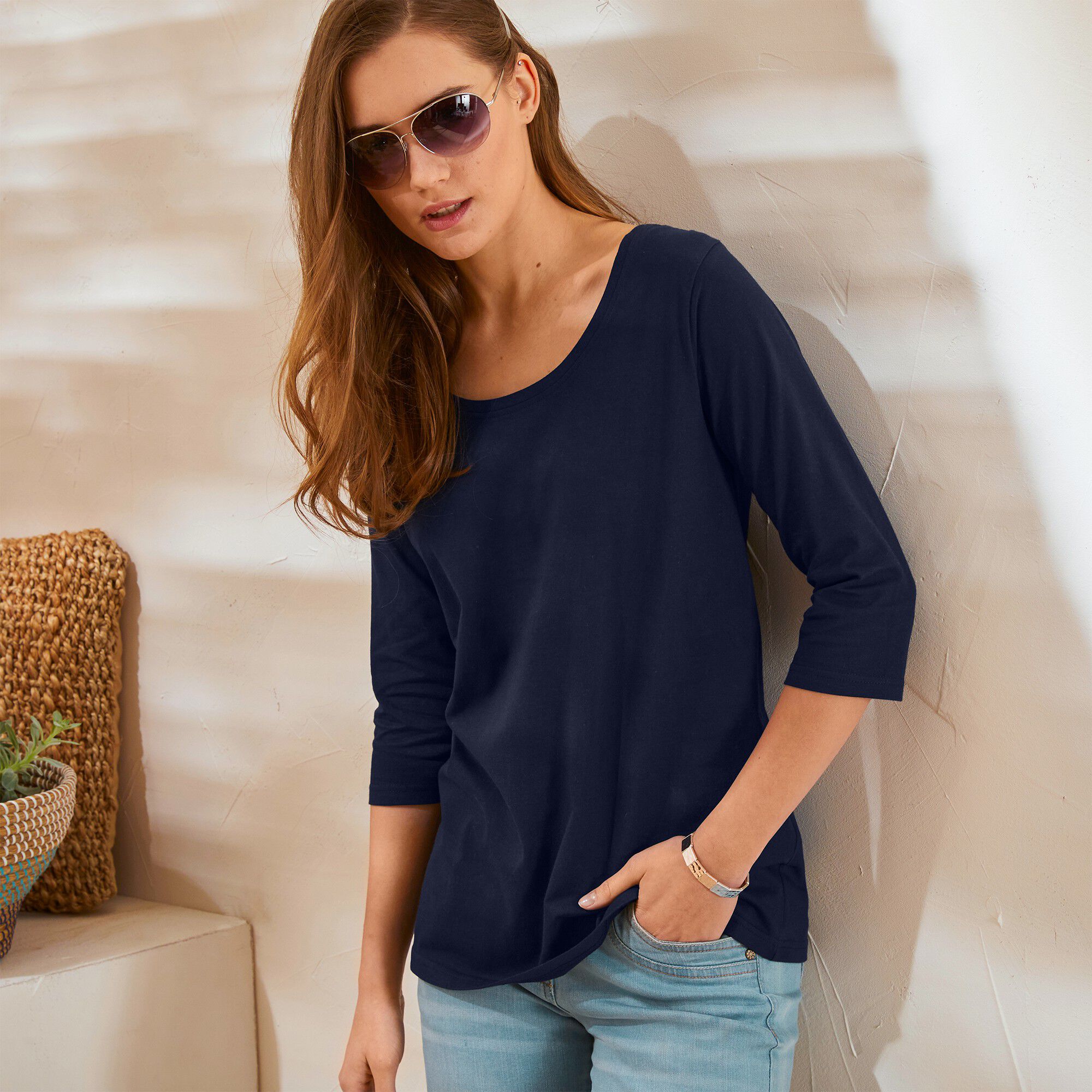 Tee shirt manche 3/4 outlet