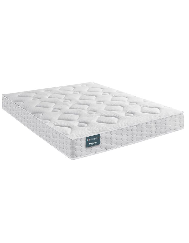 Matelas mousse + latex Dunlopillo Aérial® haut. 24 cm, confort ferme (blanc)