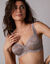 Soutien-gorge maille satinée et dentelle Salford avec armatures - lot de 2 (chocolat + taupe)