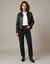 Jean noir coupe droite taille haute avec strass (noir)