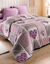 Couette coton imprim&eacute; Lovely 200 g/m&sup2; (parme)