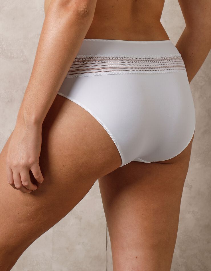 Culotte haute microfibre effet seconde peau Albury - lot de 2 (blanc)