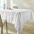 Nappe damassée feuillages Colombine® (blanc)