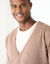 Gilet boutonn&eacute; manches longues (marron glac&eacute;)