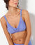 Soutien-gorge coton embo&icirc;tant sans armatures - lot de 2 (bleu + lavande)
