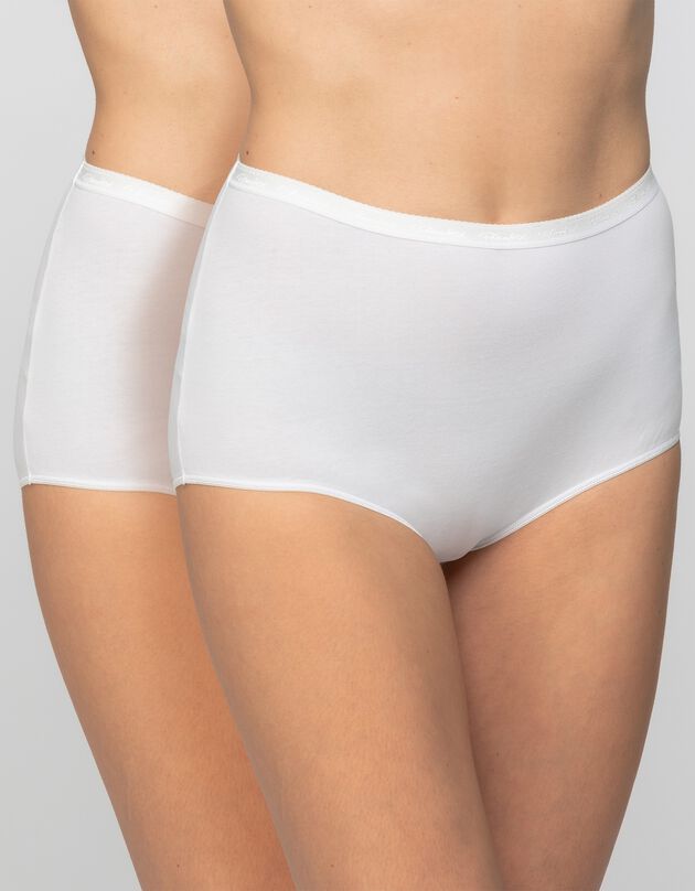 Culotte coton biologique forme maxi - lot de 2 (blanc)
