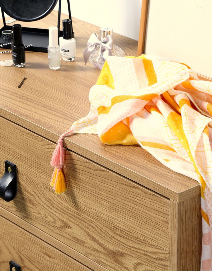 Commode STOCKIES style industriel -3 tiroirs (naturel)