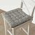 Galette de chaise réversible - lot de 2 (kaki)