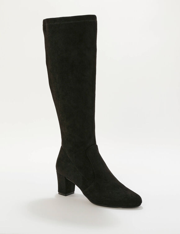 Bottes stretch &agrave; talon  (noir)