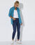 Veste polaire zippée manches longues (bleu canard)
