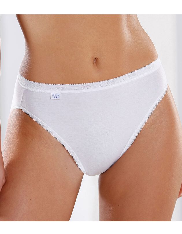 Culotte taï Basic+, lot de 3 achetées + 1 GRATUITE (1) (blanc)