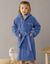 Peignoir enfant éponge à capuche personnalisable  (bleu dur)