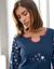 Pyjama pantalon imprimé fleurs - pur coton (marine)