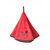 Torchons ronds éponge brodée coccinelle - lot de 2 (rouge)