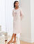 Chemise de nuit longue imprimé rose – lot de 2 (kaki + rose)