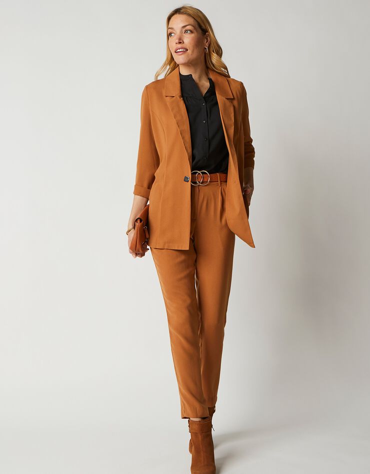 Veste blazer fluide (caramel) Veste blazer fluide (caramel)