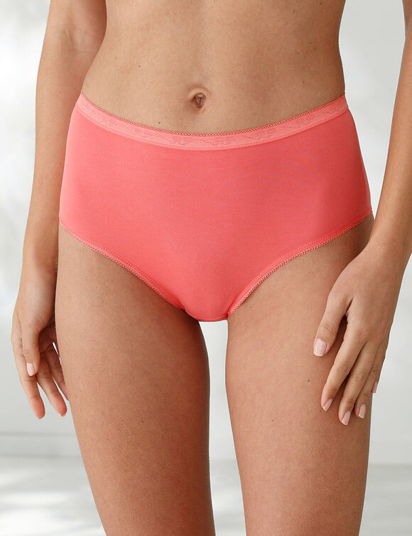 Culotte maxi basique - lot de 3 (marine + corail + poudre)