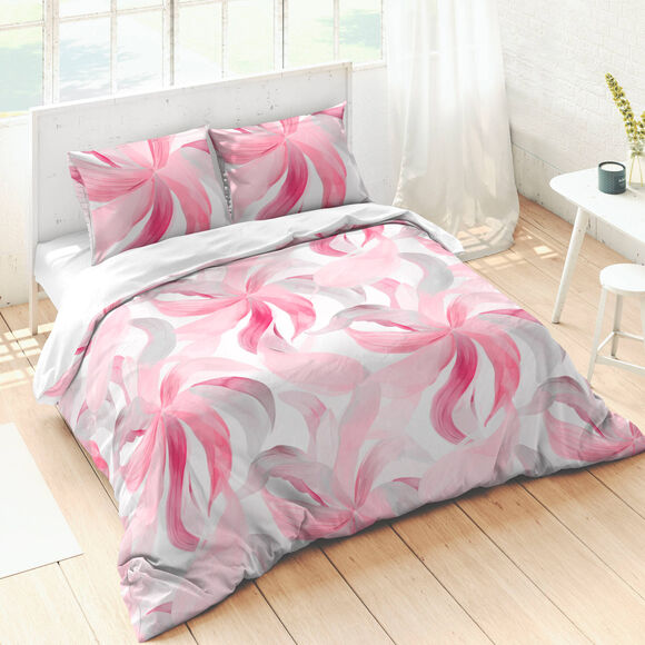 Linge de lit imprimé Rosa - coton (rose)