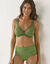 Culotte microfibre et dentelle stretch forme maxi taille haute "Limbara" - lot de 2 (vert)