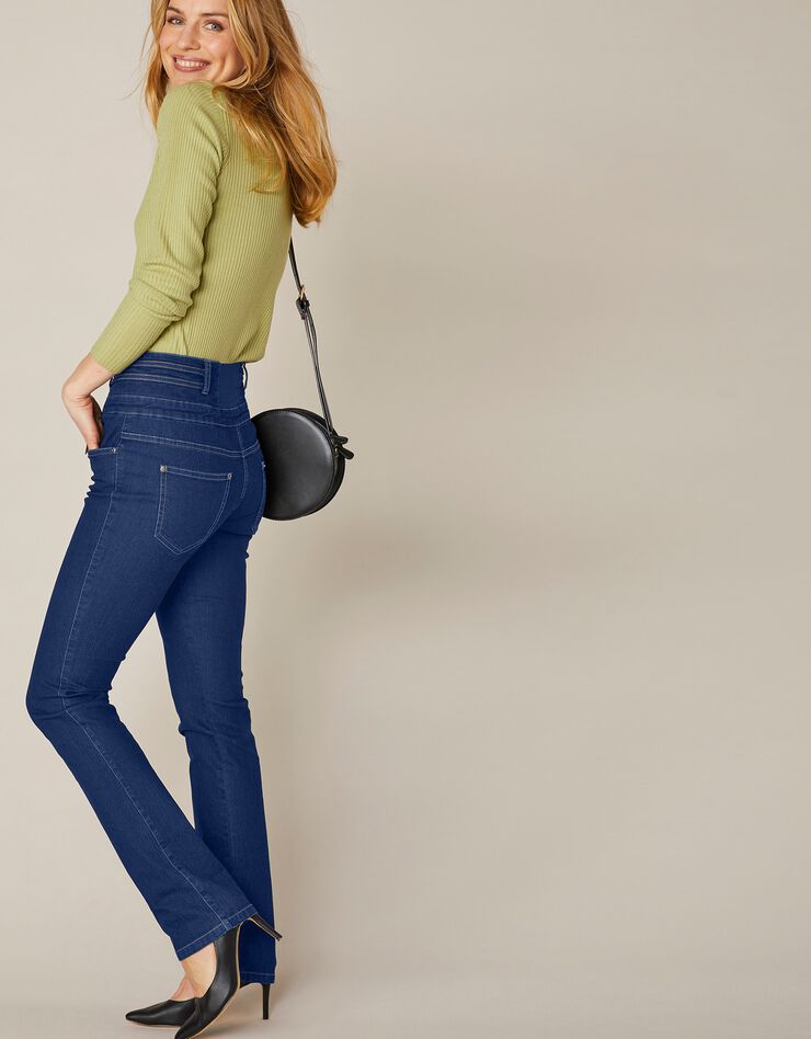 Jean coupe droite taille haute - grande stature (brut) Jean coupe droite taille haute - grande stature (brut)