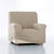 Housse unie fauteuil canapé bi-extensible  (ficelle)