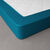 Drap-housse uni percale bonnets 40 cm (bleu paon)