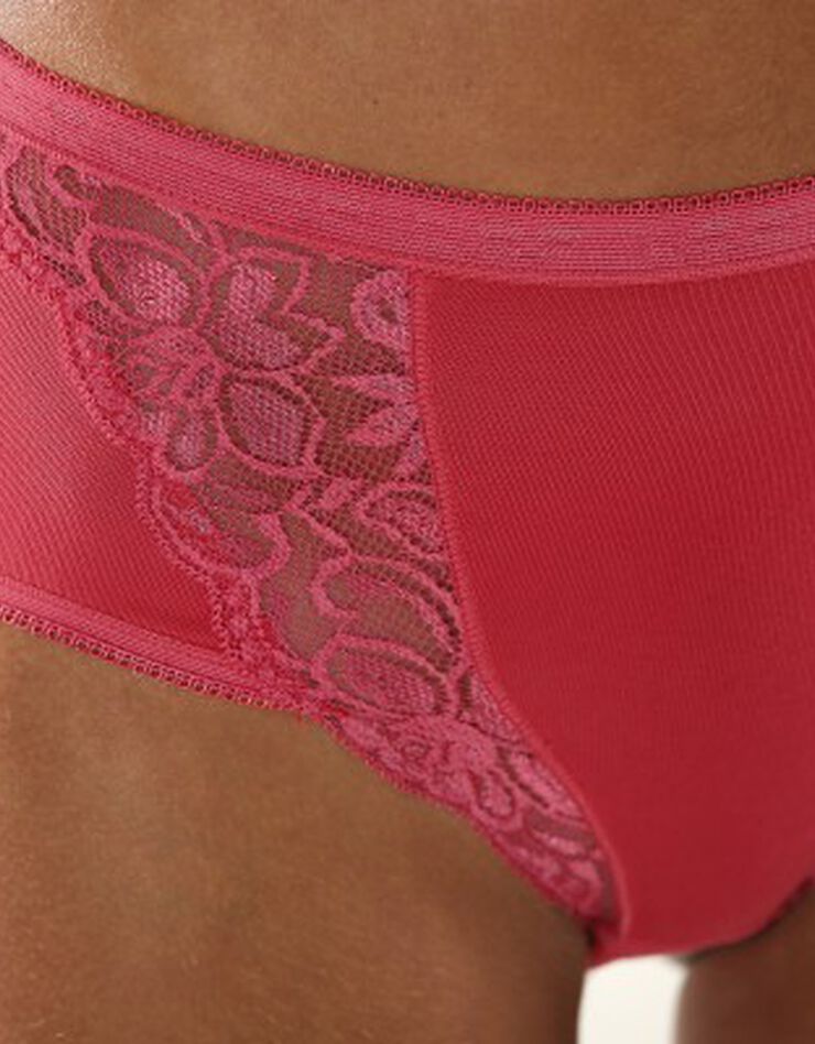 Culotte maxi dentelle - lot de 3 (ciel + corail + lavande) Culotte maxi dentelle - lot de 3 (ciel + corail + lavande)