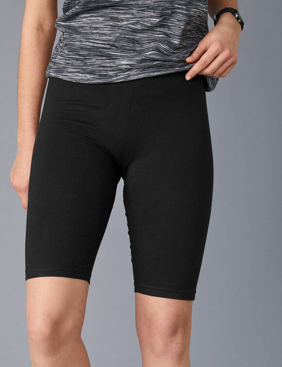 Cycliste maille coton biologique(**) (noir)