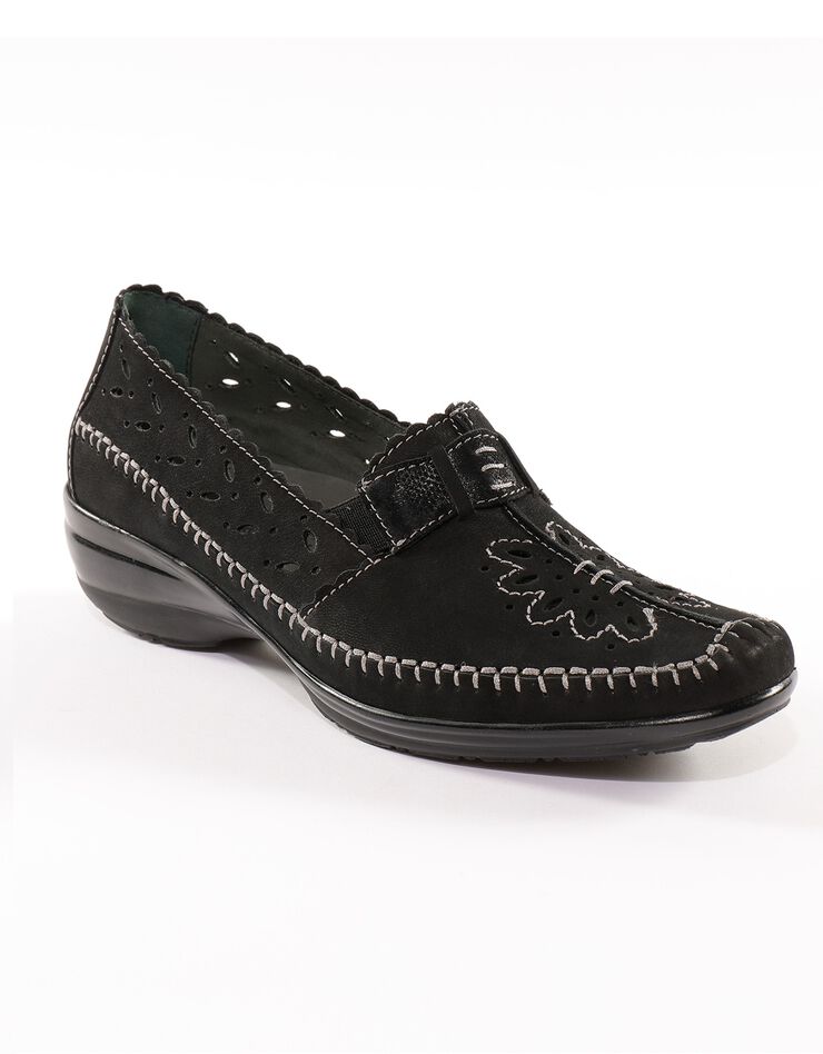 Mocassins cuir ultra-souple (noir) Mocassins cuir ultra-souple (noir)