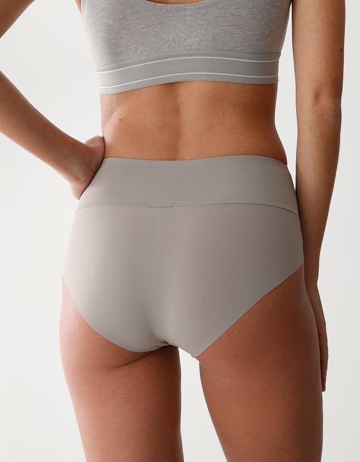 Culotte taille haute grand confort invisible - Lot de 2 (taupe)