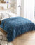 Couette coton imprimée Palmito 200 g/m² (bleu)