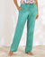 Pantalon large fluide uni (émeraude)