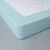 Drap-housse uni coton bonnet 32 cm (céladon)