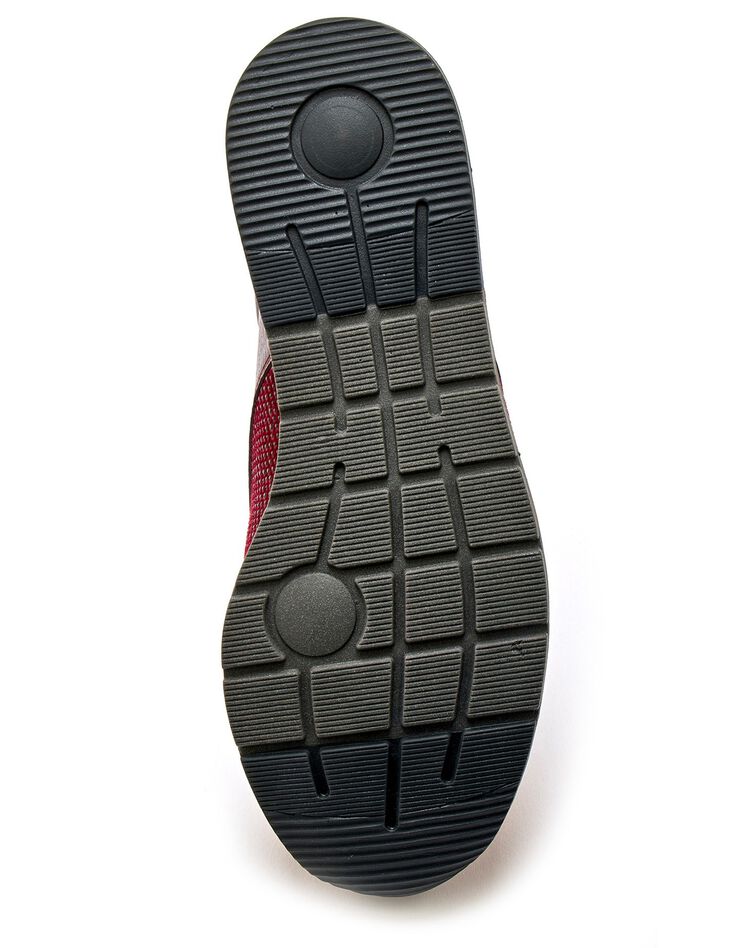 Derbies spécial Hallux valgus en cuir et textile - uni (bordeaux) Derbies spécial Hallux valgus en cuir et textile - uni (bordeaux)