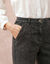 Jean coupe mom taille haute, stretch (black used)