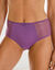 Culotte maxi coton dentelle unie Coria - lot de 2 (violet)