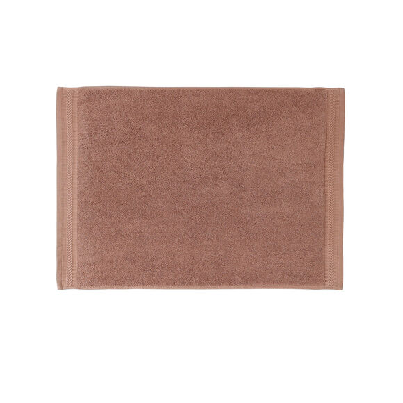 Tapis de bain &eacute;ponge liteau chevron (ch&acirc;taigne)
