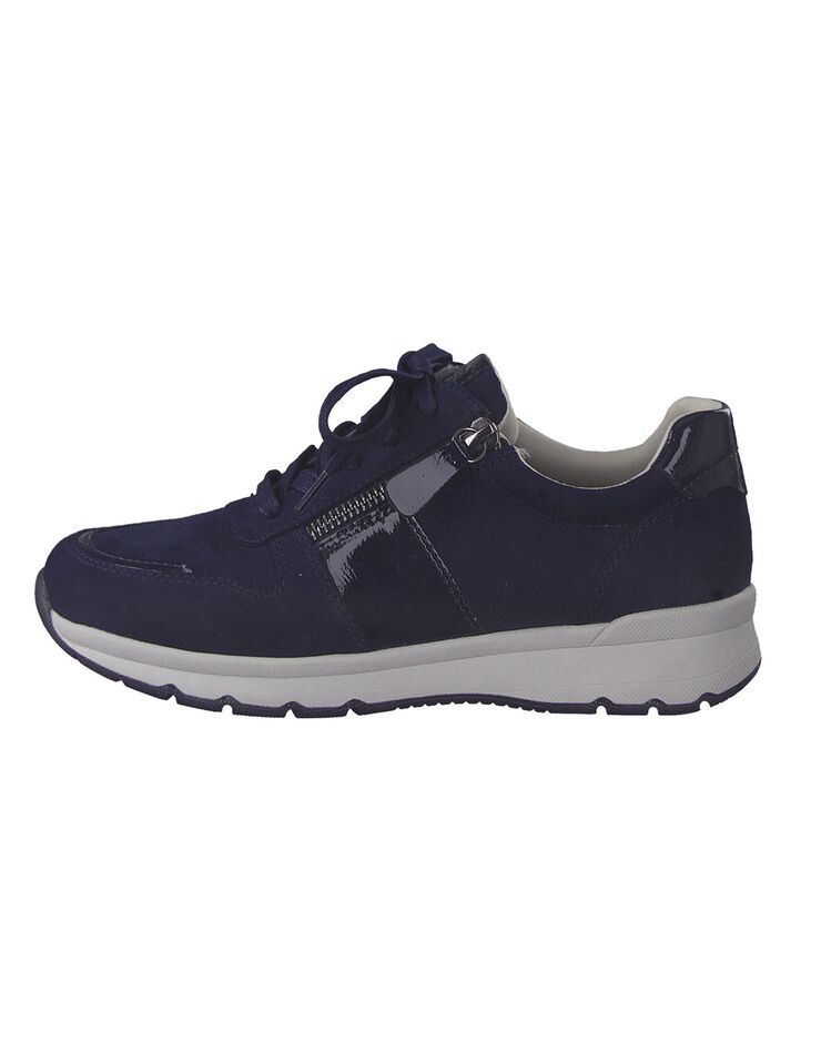 Baskets sneakers à lacets - largeur confort (marine) Baskets sneakers à lacets - largeur confort (marine)