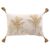 Coussin rectangulaire imprimé tropical (naturel)