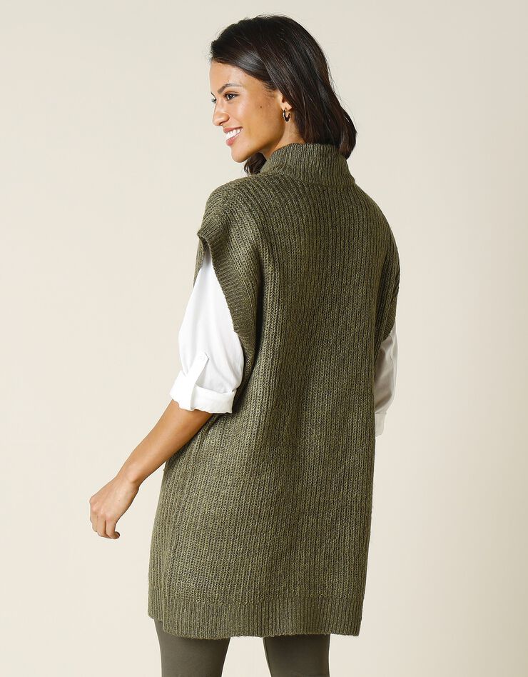 Pull-tunique sans manches, toucher doux (bronze) Pull-tunique sans manches, toucher doux (bronze)