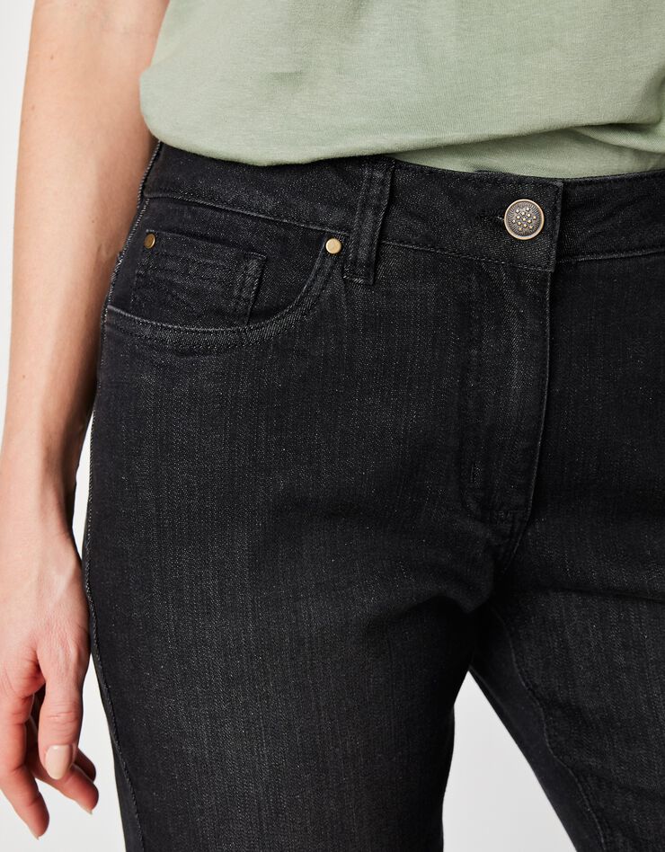 Jean stretch coupe mom (noir) Jean stretch coupe mom (noir)